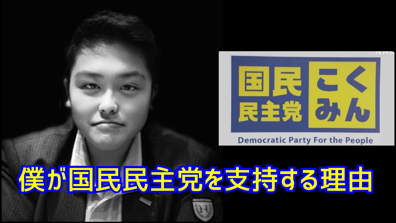 鈴木拓理　国民民主党を支持する理由